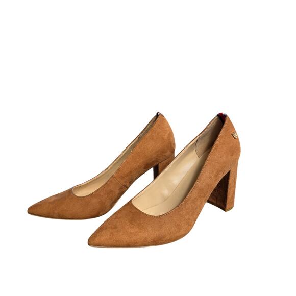Tommy Hilfiger Abilene Pointed Toe High Heel Pumps Dark Natural Brown Size 8 M - Picture 2 of 7